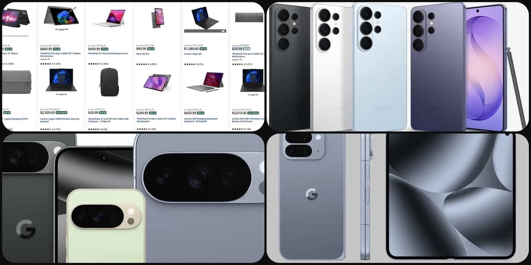 Deals: Pixel 10 Pro Fold up to $615 off, 10 Pro/XL $499 off, Lenovo Android tablets from $95, S26 Ultra $387 off, more