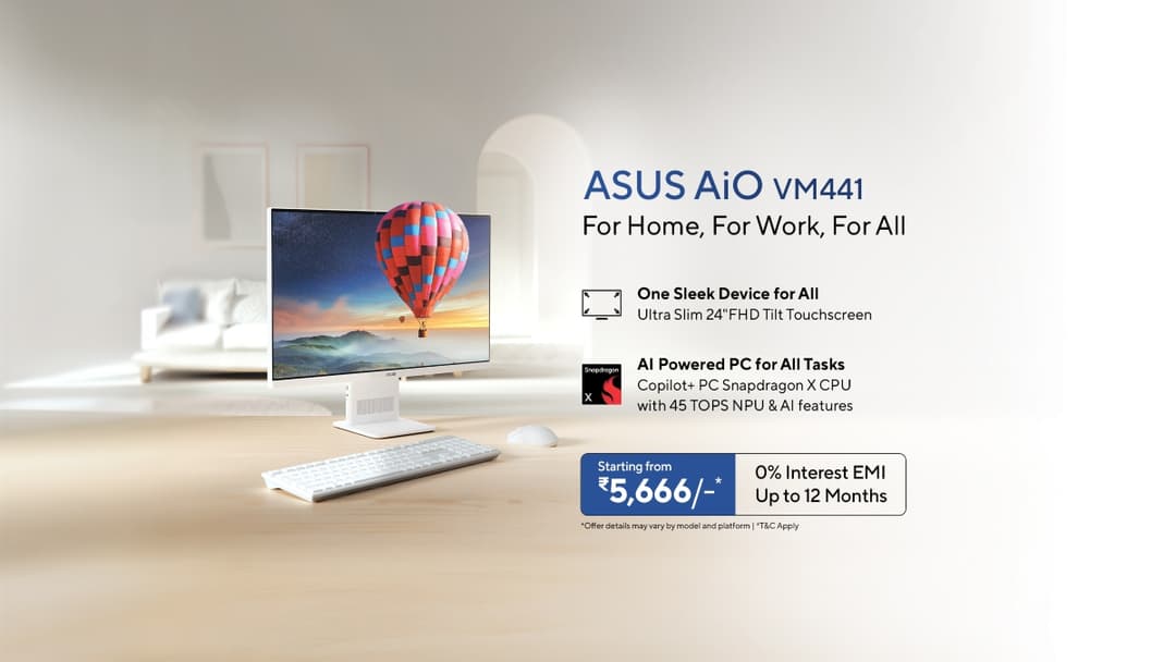 Asus unveils Snapdragon X-powered AiO VM441 for work, home and entertainment -
