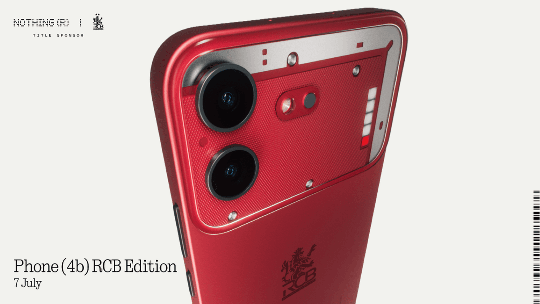 Nothing Phone 4b RCB Edition Design, Colour Revealed Days Ahead of Debut
