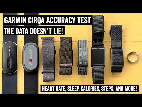 Garmin Cirqa Accuracy Deep-Dive Review (vs Whoop 5.0, Fitbit Air, Amazfit Helio, Polar Loop)