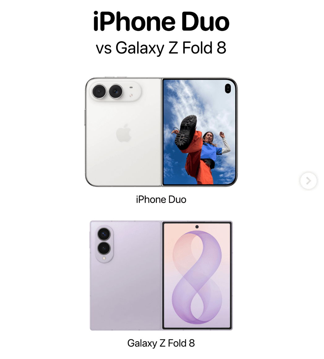 iPhone Duo vs. Samsung Galaxy Z Fold 8: Which One is Better?