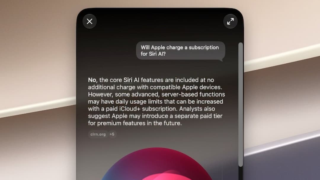 Siri AI subscriptions could come in 2027