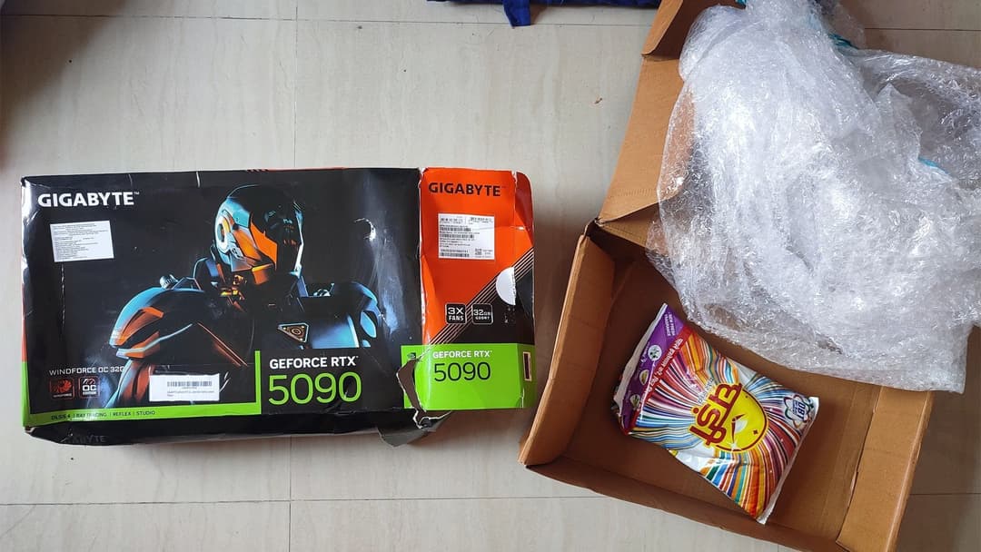 Scammers swap a Rs 290,000 RTX 5090 for detergent, Amazon’s reaction will shock you