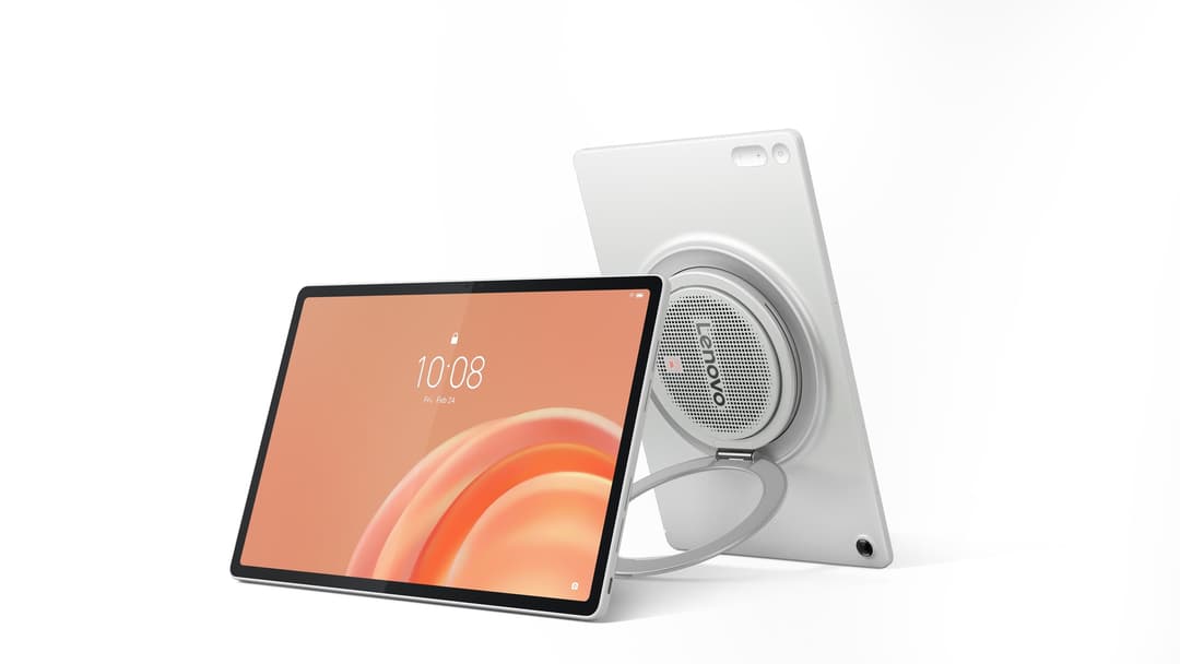 Lenovo put a giant speaker in the middle of this tablet and we actually don't hate it