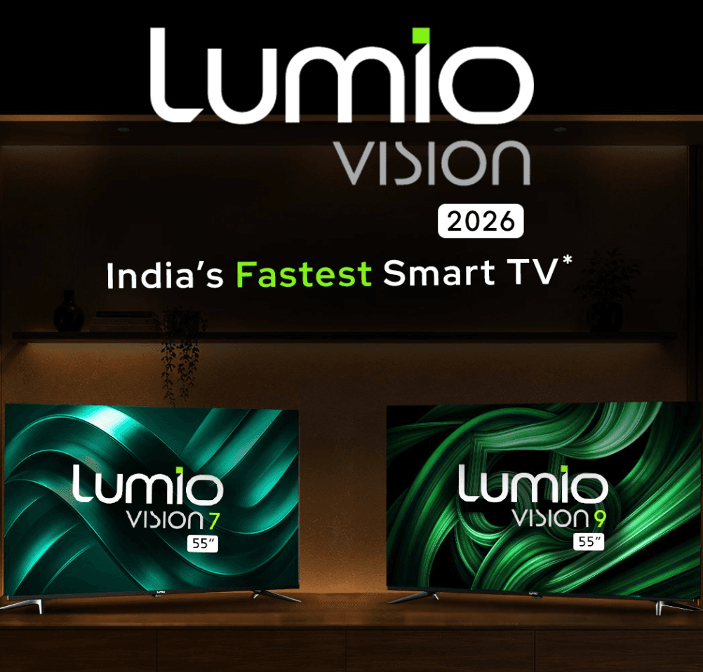 Lumio Vision 9 and Vision 7 (2026) 55-Inch Smart TVs Now on Sale in India: Price, Specs, and Everything You Need to Know