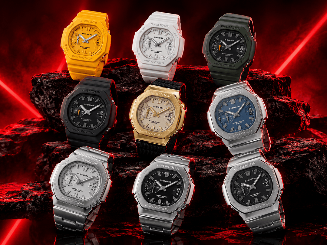 Casio debuts nine new analog G-Shocks with multifunction date displays