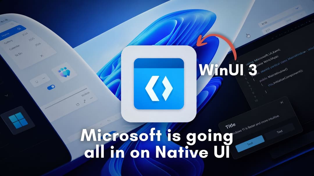 Microsoft is killing Windows 11's web app slop, encourages devs to build native apps using WinUI
