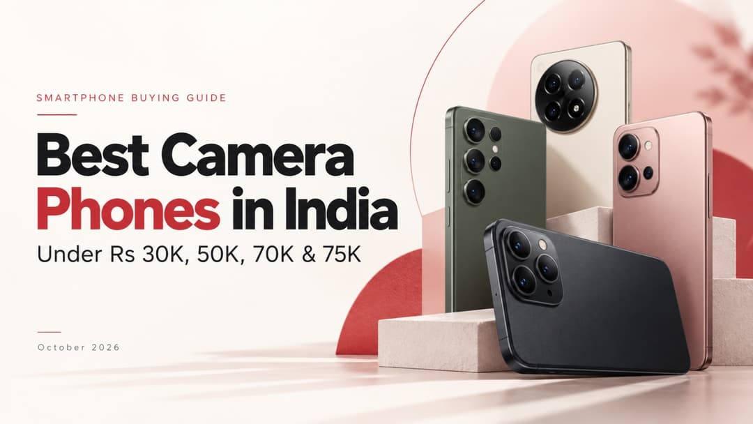Best Camera Phones to Buy in India Under Rs 30,000, Rs 50,000 and Rs 75,000 in October 2026