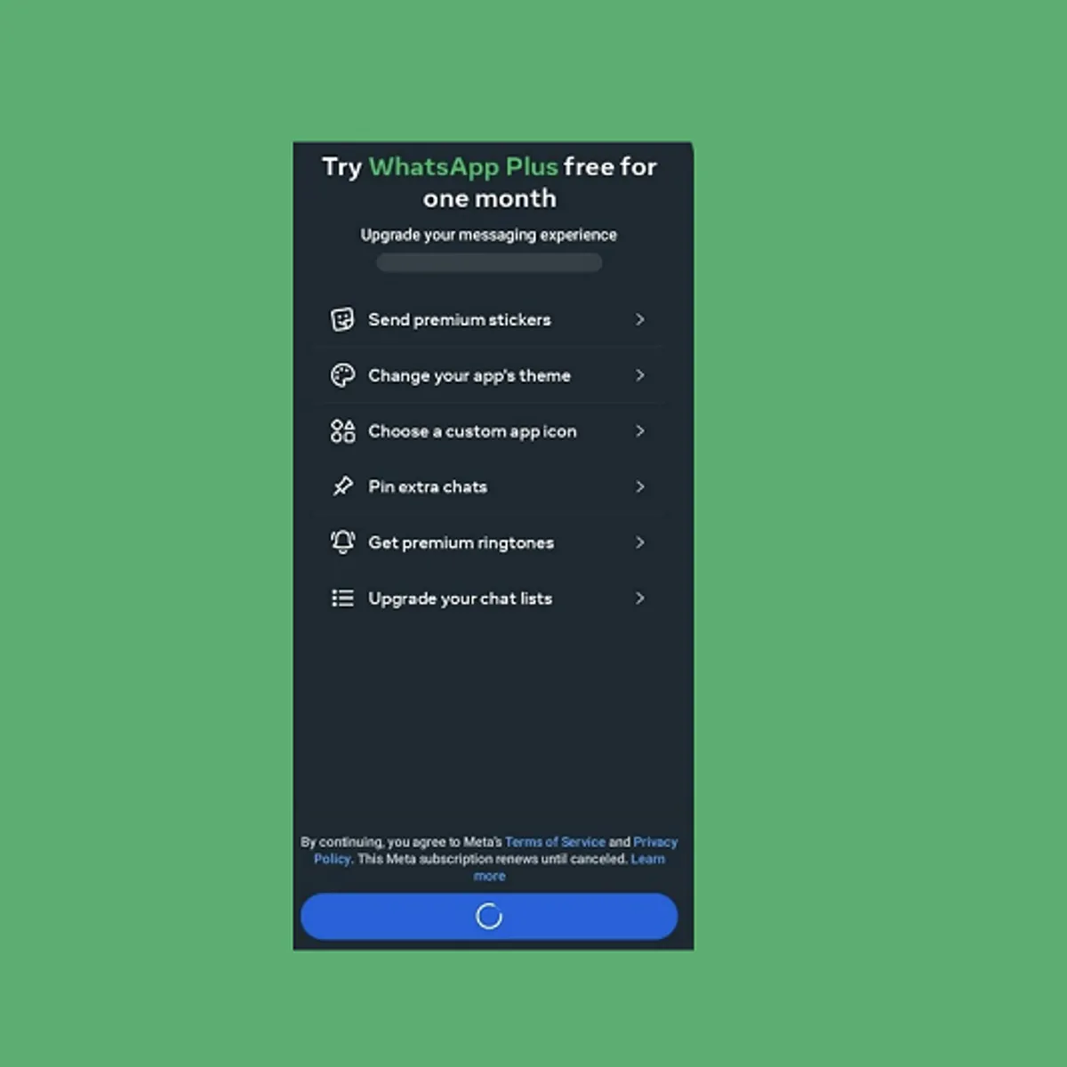 Meta tests new add-on package WhatsApp Plus subscription