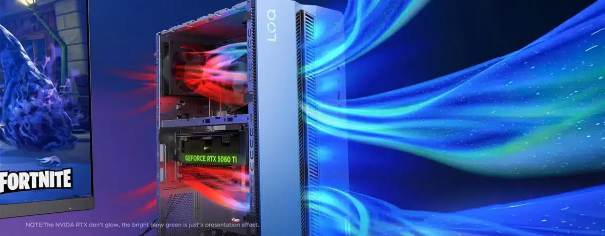 The Lenovo LOQ Tower PC combines mobile processors and desktop graphics cards