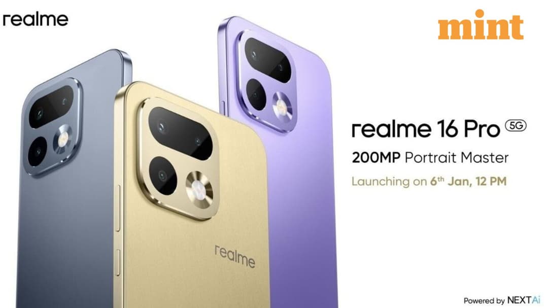 Realme 16 Pro to launch in India on Jan 6 with 200MP camera and Dimensity 7300-Max chip: Everything we know so far