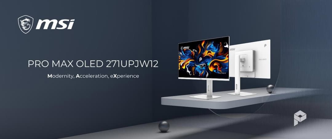 MSI Unveils the PRO MAX OLED 271UPJW12: The World's First 27-Inch 4K IJP OLED Monitor